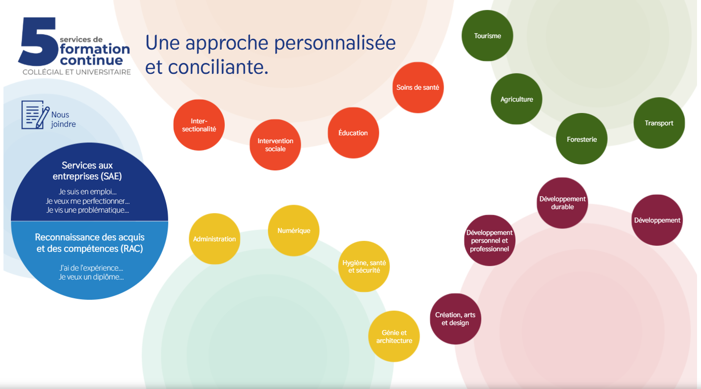 Plateforme Genially rassemblant l’ensemble de l’offre de RAC et de formation non créditée en enseignement supérieur