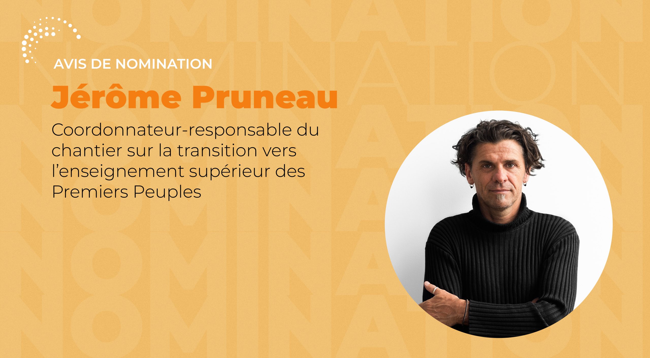 Avis de nomination